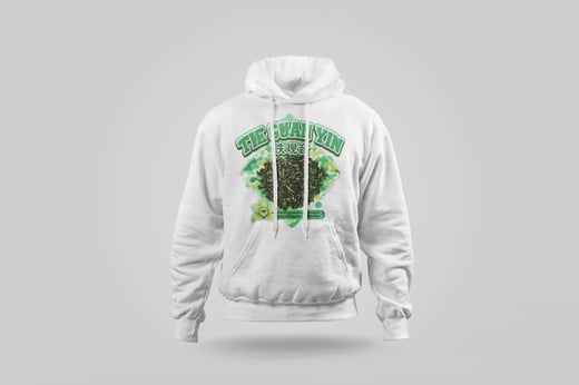 Hoodie — Floral Tie Guan Yin