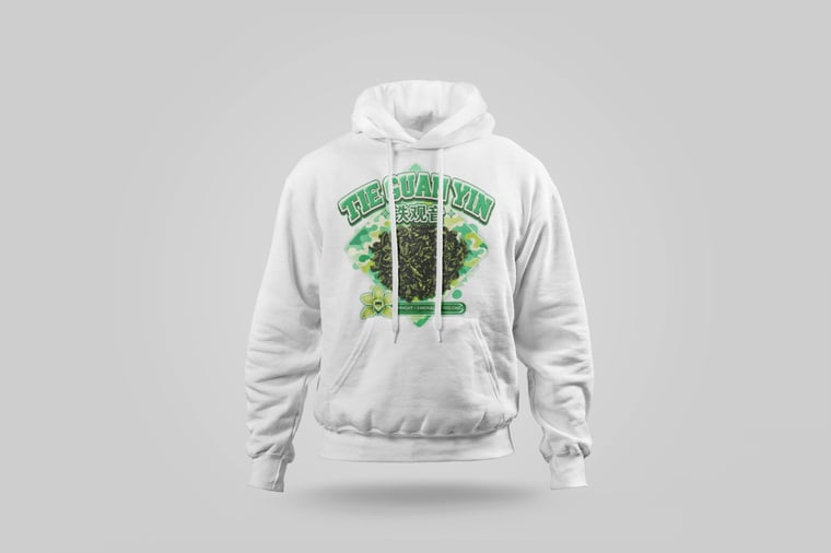 Hoodie — Floral Tie Guan Yin